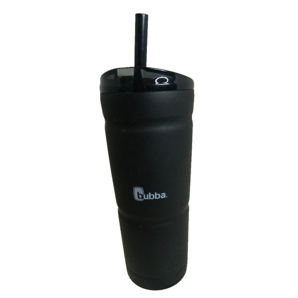 Bubba Stainless Steel Insulated Vacuum Tumbler w/Lid 24 oz Black w/Straw - Picture 1 of 11